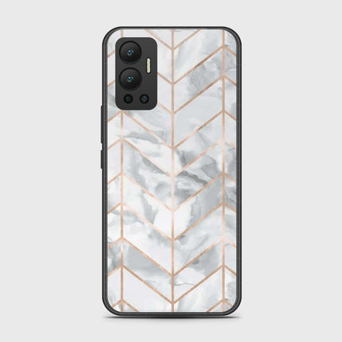 Infinix Hot 12 Cover- White Marble Series 2 - HQ Premium Shine Durable Shatterproof Case