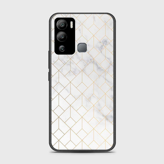 Infinix Hot 12i Cover- White Marble Series 2 - HQ Premium Shine Durable Shatterproof Case