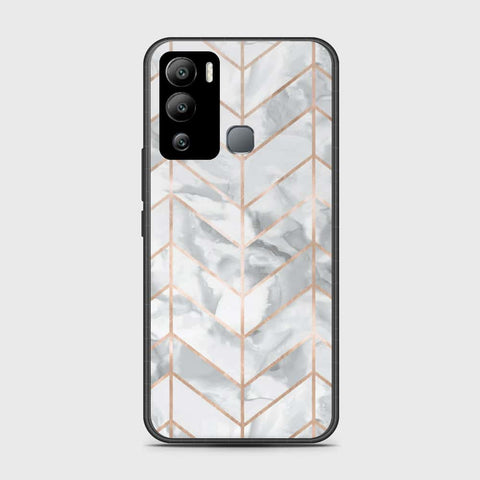 Infinix Hot 12i Cover- White Marble Series 2 - HQ Premium Shine Durable Shatterproof Case