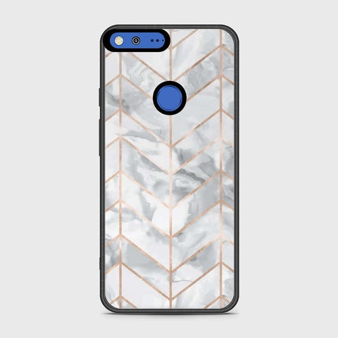 Google Pixel Cover- White Marble Series 2 - HQ Premium Shine Durable Shatterproof Case