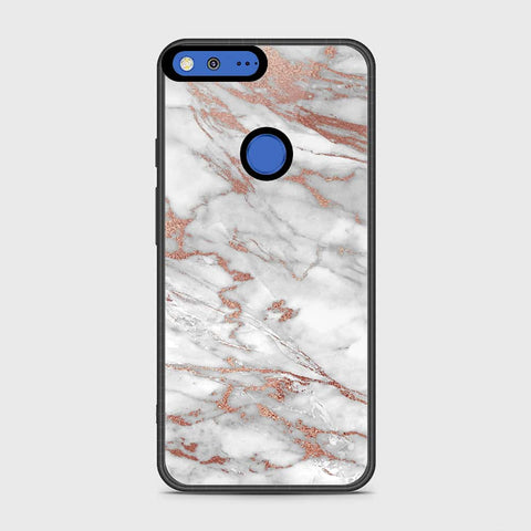 Google Pixel Cover- White Marble Series 2 - HQ Premium Shine Durable Shatterproof Case