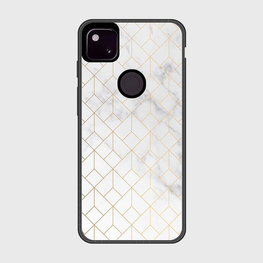 Google Pixel 4a 4G Cover- White Marble Series 2 - HQ Premium Shine Durable Shatterproof Case