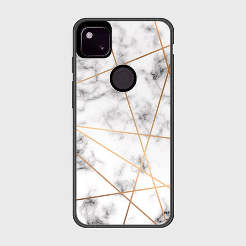 Google Pixel 4a 4G Cover- White Marble Series 2 - HQ Premium Shine Durable Shatterproof Case