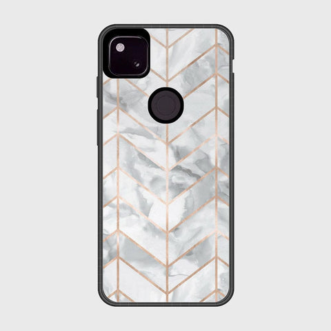 Google Pixel 4a 4G Cover- White Marble Series 2 - HQ Premium Shine Durable Shatterproof Case