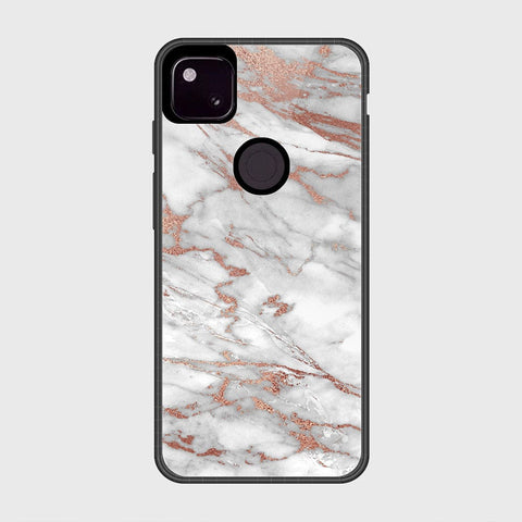 Google Pixel 4a 4G Cover- White Marble Series 2 - HQ Premium Shine Durable Shatterproof Case