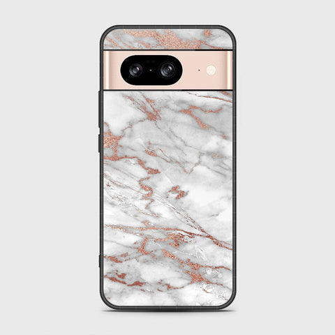 Google Pixel 8  Cover- White Marble Series 2 - HQ Premium Shine Durable Shatterproof Case