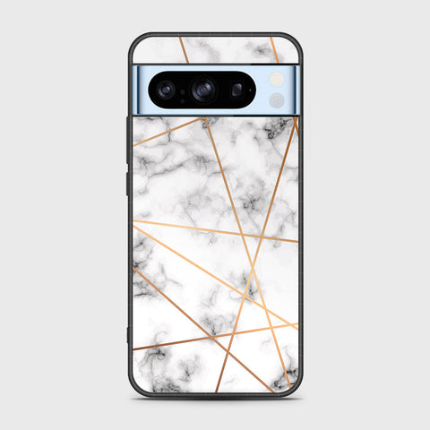 Google Pixel 8 Pro Cover- White Marble Series 2 - HQ Premium Shine Durable Shatterproof Case