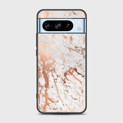 Google Pixel 8 Pro Cover- White Marble Series 2 - HQ Premium Shine Durable Shatterproof Case