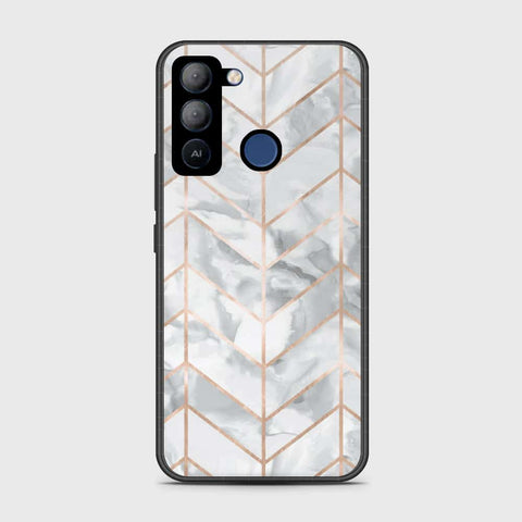 Tecno Pop 5 LTE Cover- White Marble Series 2 - HQ Premium Shine Durable Shatterproof Case