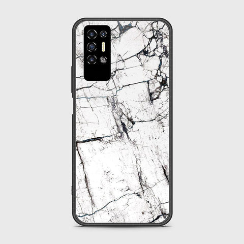 Tecno Pova 2 Cover- White Marble Series 2 - HQ Premium Shine Durable Shatterproof Case