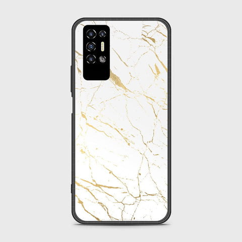 Tecno Pova 2 Cover- White Marble Series 2 - HQ Premium Shine Durable Shatterproof Case