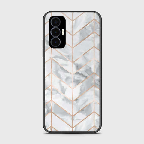 Tecno Pova 3 Cover- White Marble Series 2 - HQ Premium Shine Durable Shatterproof Case