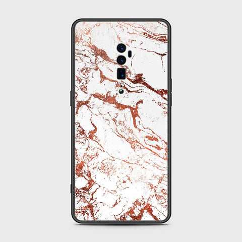 Oppo Reno 10x Zoom Cover- White Marble Series 2 - HQ Premium Shine Durable Shatterproof Case - Soft Silicon Borders