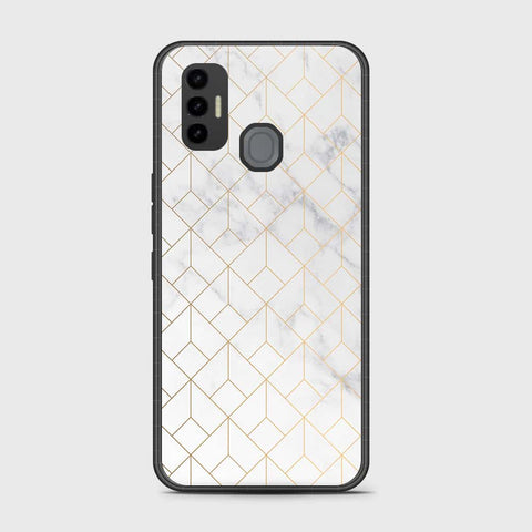 Tecno Spark 7 Cover- White Marble Series 2 - HQ Premium Shine Durable Shatterproof Case