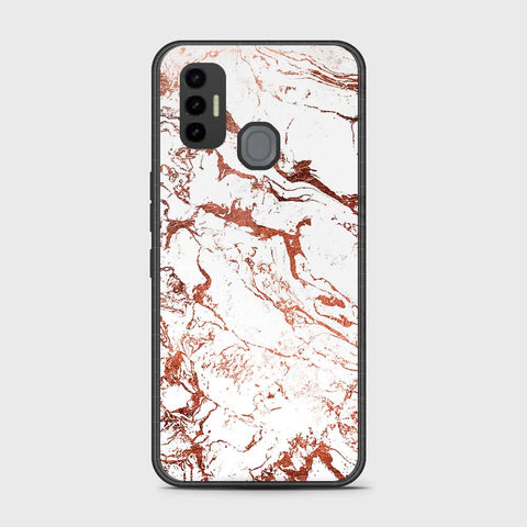 Tecno Spark 7 Cover- White Marble Series 2 - HQ Premium Shine Durable Shatterproof Case