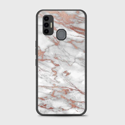 Tecno Spark 7 Cover- White Marble Series 2 - HQ Premium Shine Durable Shatterproof Case