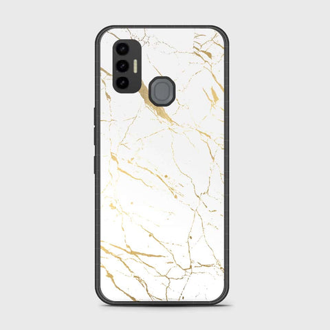 Tecno Spark 7 Cover- White Marble Series 2 - HQ Premium Shine Durable Shatterproof Case