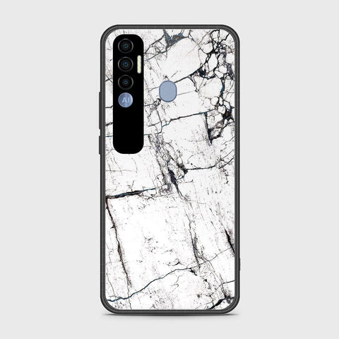 Tecno Spark 7 Pro Cover- White Marble Series 2 - HQ Premium Shine Durable Shatterproof Case