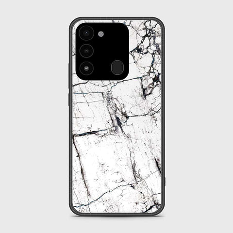 Tecno Spark 8C Cover- White Marble Series 2 - HQ Premium Shine Durable Shatterproof Case