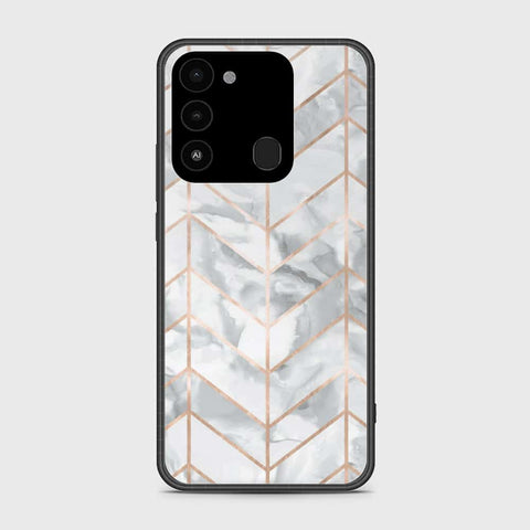 Tecno Spark 8C Cover- White Marble Series 2 - HQ Premium Shine Durable Shatterproof Case