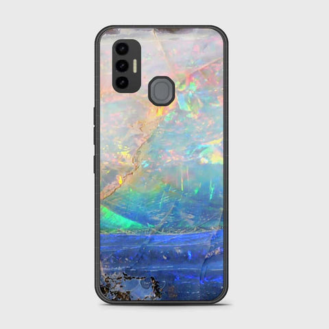 Tecno Spark 7 Cover- Colorful Marble Series - HQ Premium Shine Durable Shatterproof Case