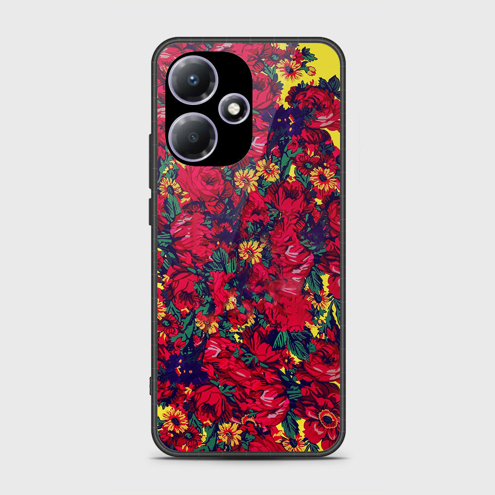 Infinix Hot 30 Play  Cover- Floral Series - HQ Premium Shine Durable Shatterproof Case