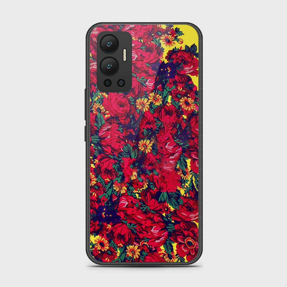 Infinix Hot 12 Cover- Floral Series - HQ Premium Shine Durable Shatterproof Case