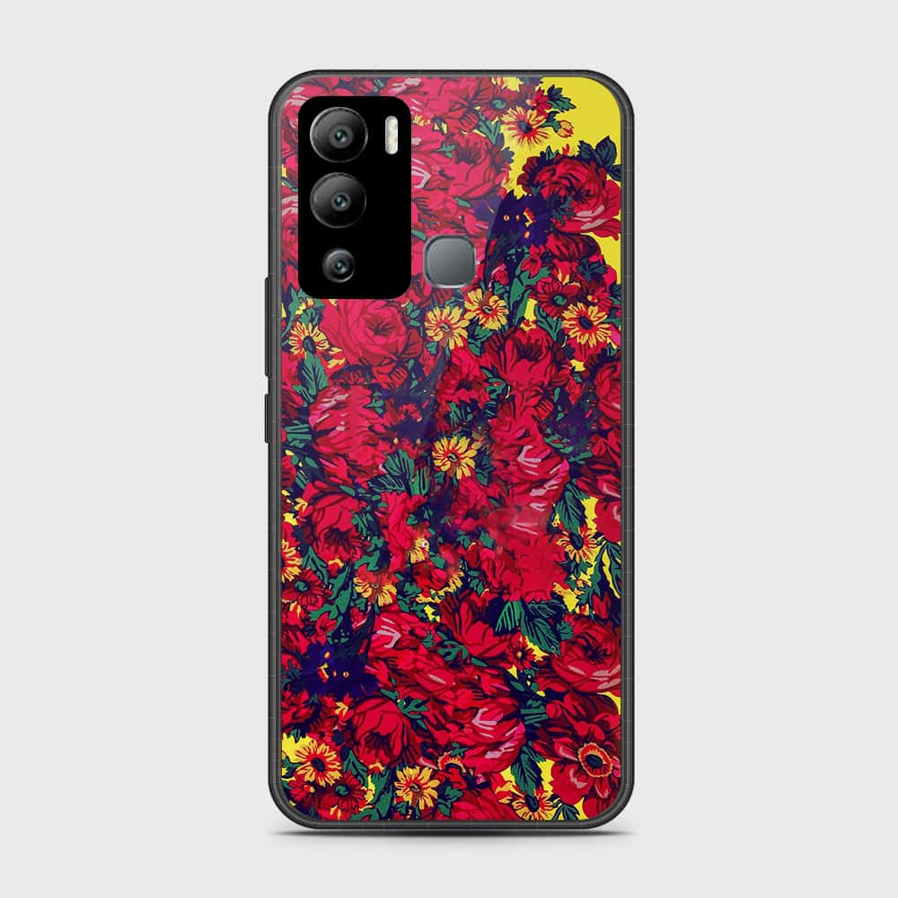 Infinix Hot 12i Cover- Floral Series - HQ Premium Shine Durable Shatterproof Case