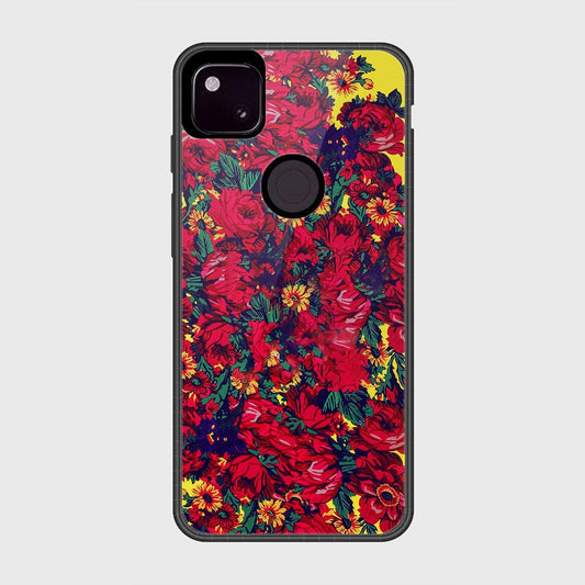 Google Pixel 4a 4G Cover- Floral Series - HQ Premium Shine Durable Shatterproof Case