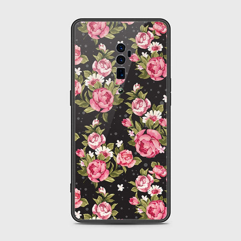 Oppo Reno 10x Zoom Cover- Floral Series - HQ Premium Shine Durable Shatterproof Case - Soft Silicon Borders