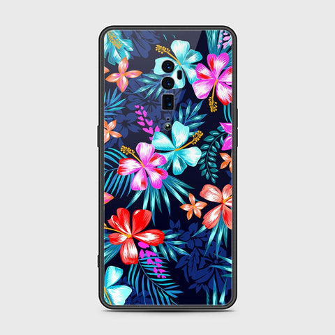 Oppo Reno 10x Zoom Cover- Floral Series - HQ Premium Shine Durable Shatterproof Case - Soft Silicon Borders