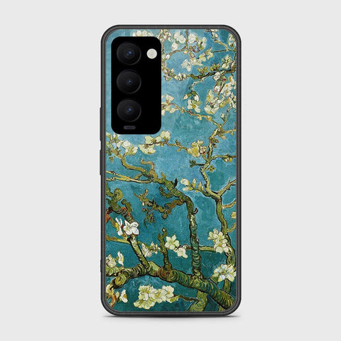 Tecno Camon 18 Premier Cover- Floral Series 2 - HQ Ultra Shine Premium Infinity Glass Soft Silicon Borders Case