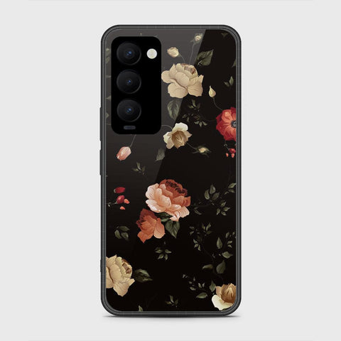 Tecno Camon 18 Premier Cover- Floral Series 2 - HQ Ultra Shine Premium Infinity Glass Soft Silicon Borders Case