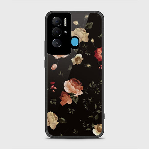 Tecno Pova Neo Cover- Floral Series 2 - HQ Ultra Shine Premium Infinity Glass Soft Silicon Borders Case