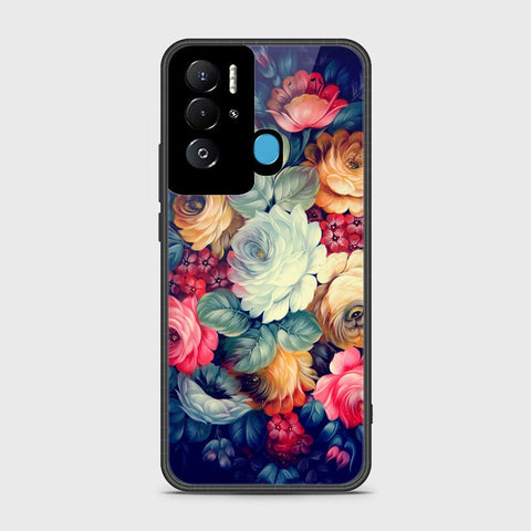 Tecno Pova Neo Cover- Floral Series 2 - HQ Ultra Shine Premium Infinity Glass Soft Silicon Borders Case