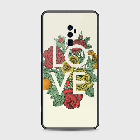 Oppo Reno 10x Zoom Cover- Floral Series 2 - HQ Premium Shine Durable Shatterproof Case - Soft Silicon Borders