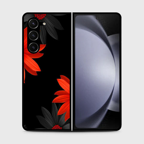 Samsung Galaxy Z Fold 5 5G  Cover- Floral Series 2 - HQ Premium Shine Durable Shatterproof Case