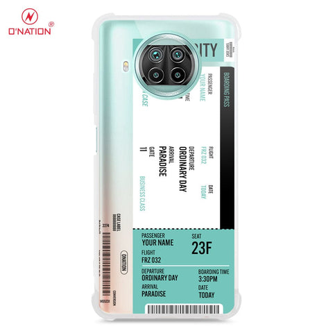 Xiaomi Mi 10T Lite Cover - Personalised Boarding Pass Ticket Series - 5 Designs - Clear Phone Case - Soft Silicon Borders