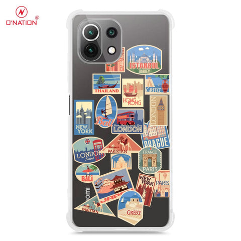 Xiaomi Mi 11 Cover - Personalised Boarding Pass Ticket Series - 5 Designs - Clear Phone Case - Soft Silicon Borders