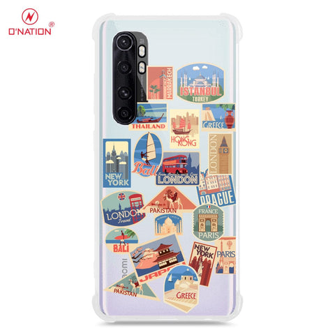 Xiaomi Mi Note 10 Lite Cover - Personalised Boarding Pass Ticket Series - 5 Designs - Clear Phone Case - Soft Silicon Borders