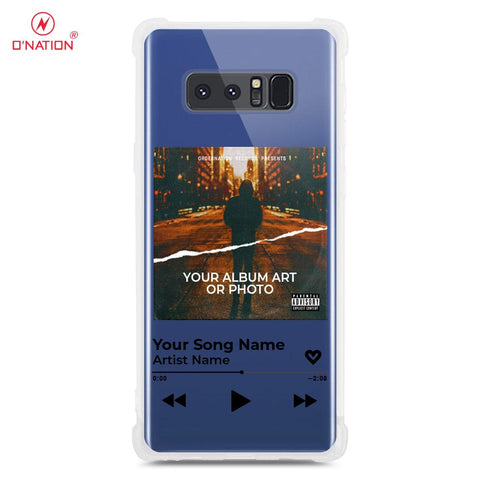 Samsung Galaxy Note 8 Cover - Personalised Album Art Series - 4 Designs - Clear Phone Case - Soft Silicon Borders