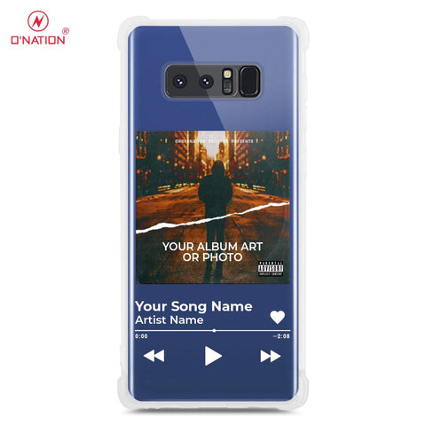 Samsung Galaxy Note 8 Cover - Personalised Album Art Series - 4 Designs - Clear Phone Case - Soft Silicon Borders