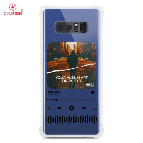 Samsung Galaxy Note 8 Cover - Personalised Album Art Series - 4 Designs - Clear Phone Case - Soft Silicon Borders