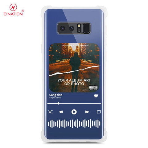 Samsung Galaxy Note 8 Cover - Personalised Album Art Series - 4 Designs - Clear Phone Case - Soft Silicon Borders