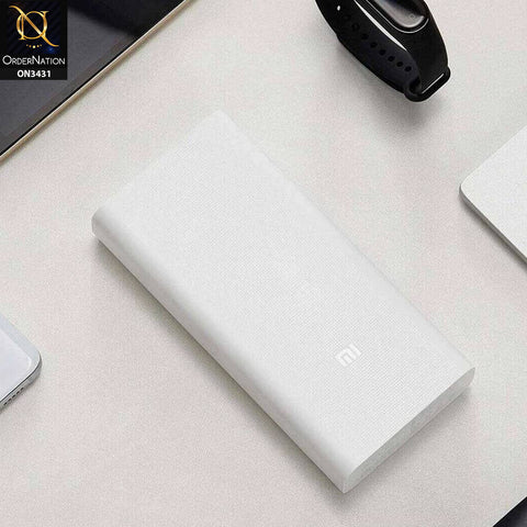 Xiaomi Power Bank 3 PLM18ZM 20000mAh 18W Two-way Quick Charge Type-C Micro Input Power Bank  - White