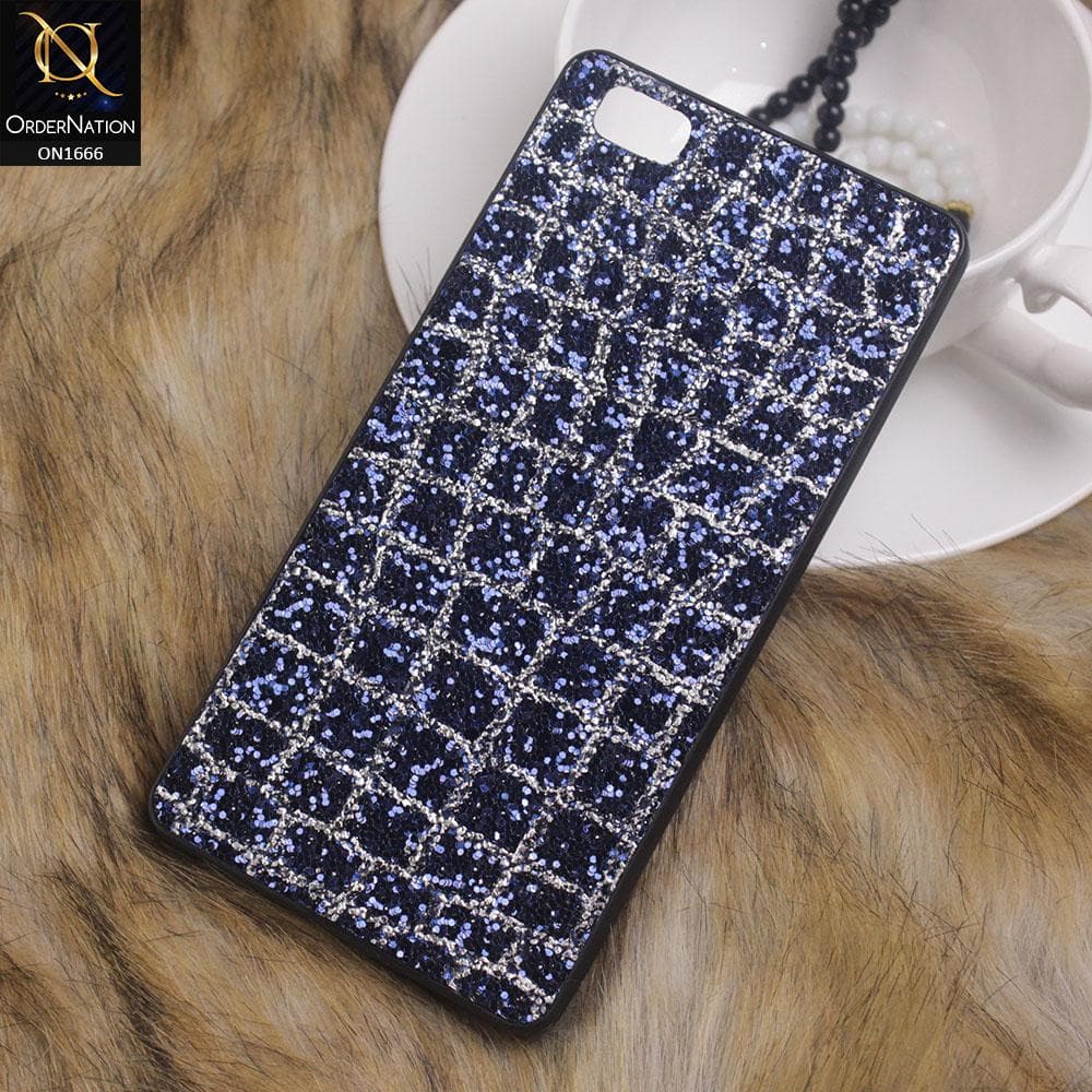 Sparkle Glitter Bling Bling Fashion Pattern Soft Case For Huawei P8 Lite 2015 - Blue