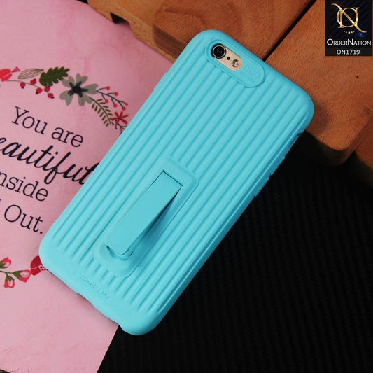 3D Youthful Candy Style Kickstand Case For iPhone 6s Plus / 6 Plus - Sky Blue