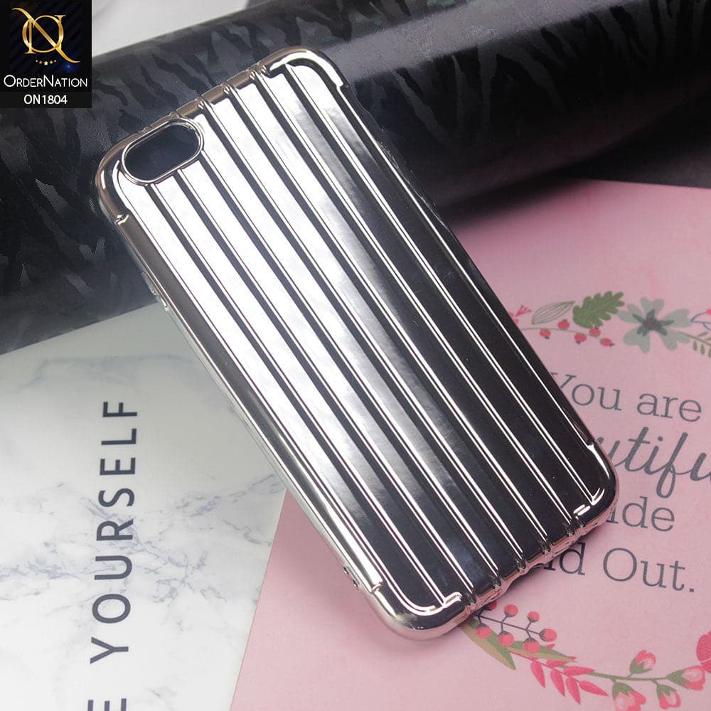 Laser Plating Soft Back Case For iPhone 6S / 6 - Silver