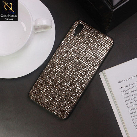 Unique Rhinestone Shiny Sparkle Back Shell Case For Vivo Y93 - Golden