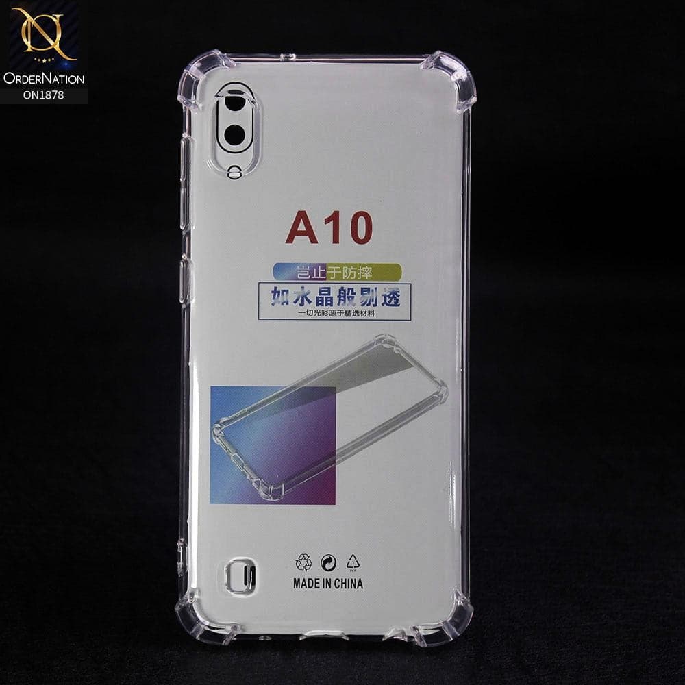 Soft 4D Design Shockproof Silicone Transparent Clear Case For Samsung Galaxy A10